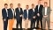 The image shows the group photo after the signing of the contract.